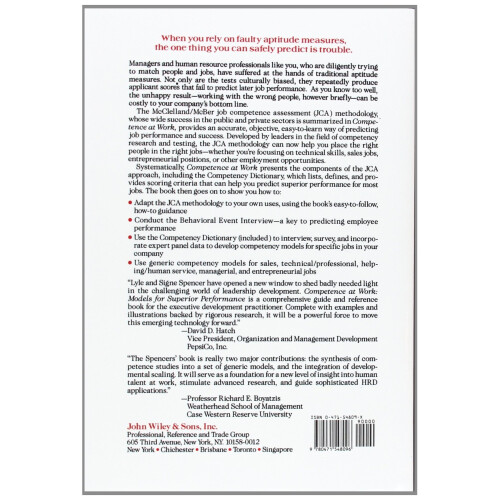 Competence At Work: A Model for Superior Performance 2