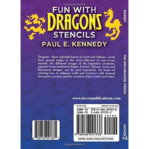 Fun with Dragons Stencils (Dover Stencils) 1