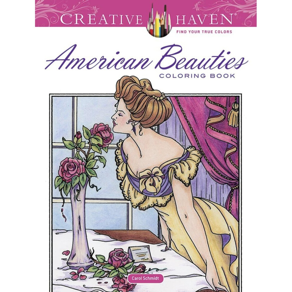 Creative Haven American Beauties Coloring Book (Creative Haven Coloring Books)