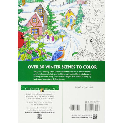 Creative Haven Winter Scenes Coloring Book (Creative Haven Coloring Books) 1