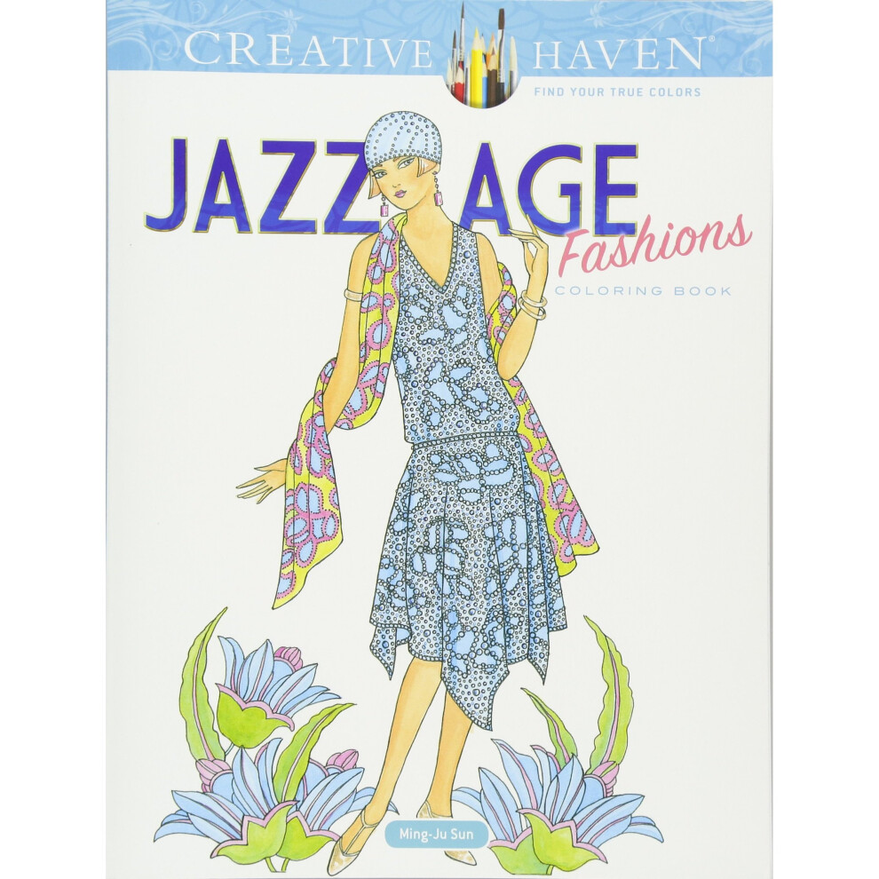 Creative Haven Jazz Age Fashions Coloring Book (Adult Coloring)-image-OPC-PMPB7W-NEW