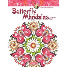 Creative Haven Butterfly Mandalas Coloring Book (Adult Coloring)
