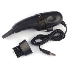 (Black) Mini USB Keyboard Vacuum Cleaner for Computer PC