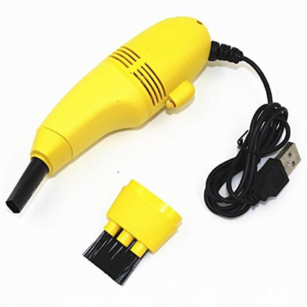 (Yellow) Mini Usb Keyboard Vacuum Cleaner For Computer Pc Yellow 7294854486919