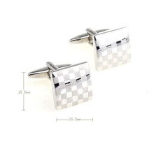 Cubed Silver Designer Smart Party Cufflinks Novelty Wedding Fun Birthday Gift