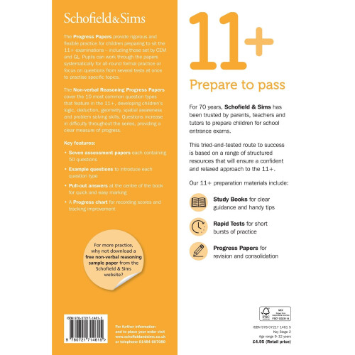 11+ Non-verbal Reasoning Progress Papers Book 2: KS2, Ages 9-12 1