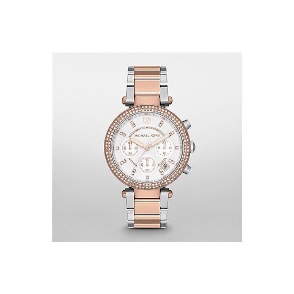 Michael Kors Ladies Watch Watches Silver Rose Gold MK5820