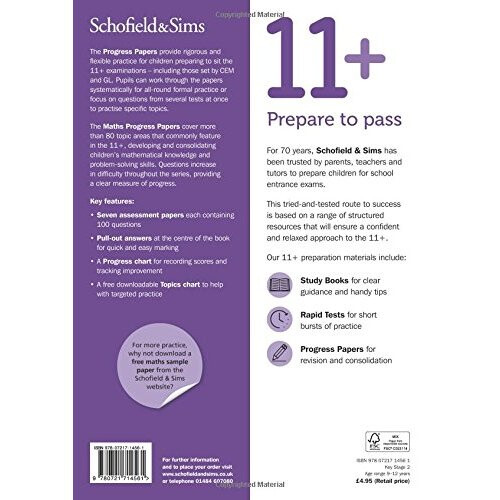 11+ Maths Progress Papers Book 1: KS2, Ages 9-12 1
