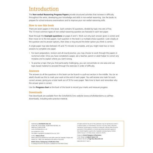 11+ Non-verbal Reasoning Progress Papers Book 2: KS2, Ages 9-12 2