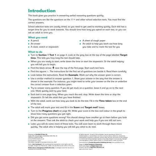 11+ Verbal Reasoning Rapid Tests Book 5: Year 6, Ages 10-11 2