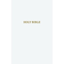 KJV, Gift and Award Bible, Imitation Leather, White, Red Letter Edition