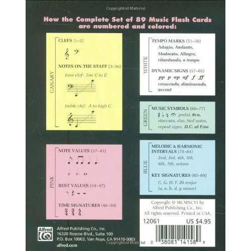 89 Color-Coded Flash Cards: Flash Cards 1