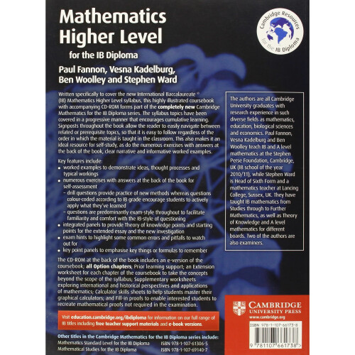 Mathematics for the IB Diploma: Higher Level with CD-ROM 1