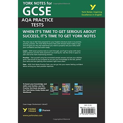 A christmas carol: AQA Practice Tests with answers (York Notes) 1