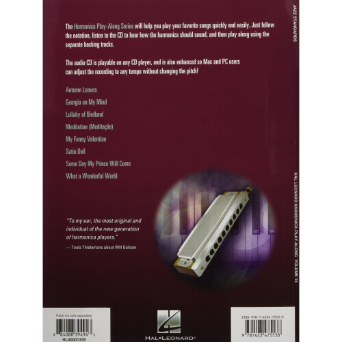 Harmonica Play-Along Volume 14: Jazz Standards (Hal Leonard Harmonica Play-along) 1