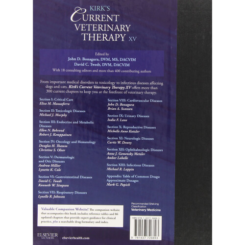 Kirk's Current Veterinary Therapy XV, 1e 1