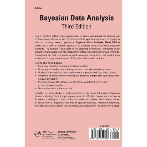 Bayesian Data Analysis (Chapman & Hall/CRC Texts in Statistical Science) 1