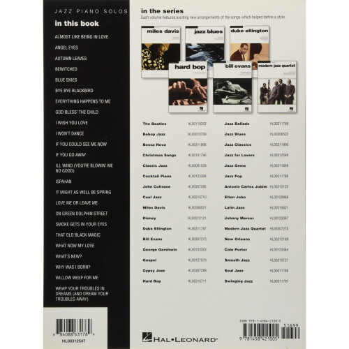 Jazz Piano Solos Volume 27: Late Night Jazz 1
