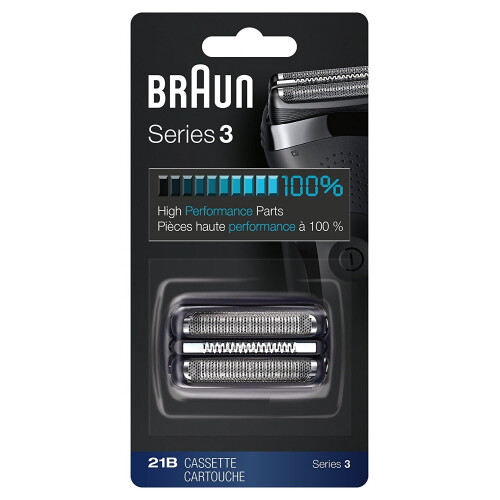 Braun Braun 21B Series 3 Electric Shaver Replacement Cassette Cartridge Foil - Black 1