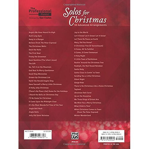 The Professional Pianist -- Solos for Christmas: 50 Advanced Arrangements 1