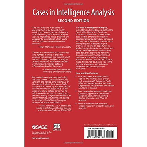 Cases in Intelligence Analysis; Structured Analytic Techniques in Action 1