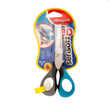 Sensoft 13cm Scissors - Left Handed BLUE/GREY