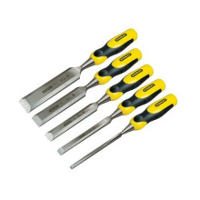 Stanley 2-16-885 Dynagrip Bevel Edge Chisel with Strike Cap Set of 5: 6, 12, 18, 25 & 32mm