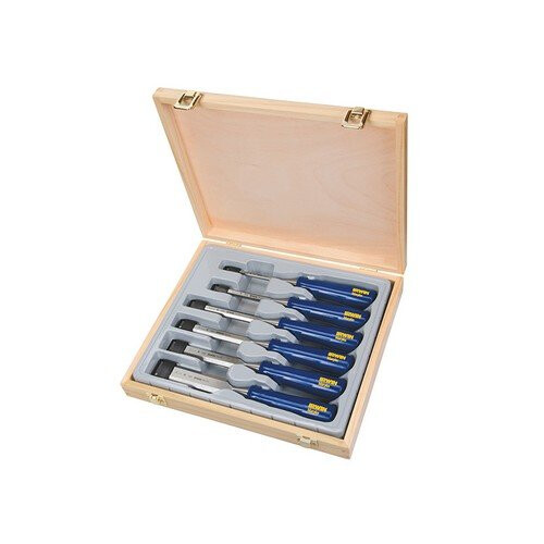 Irwin Marples TM444/S6 Bevel Edge Chisel Blue Chip Handle Set 6