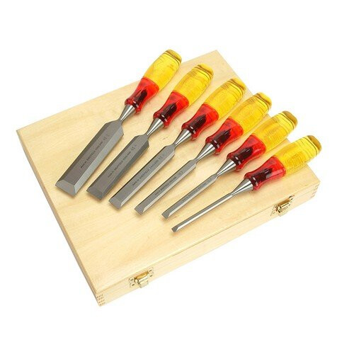 Irwin Marples TM373/S6 Bevel Edge Chisel Splitproof Handle Set 6