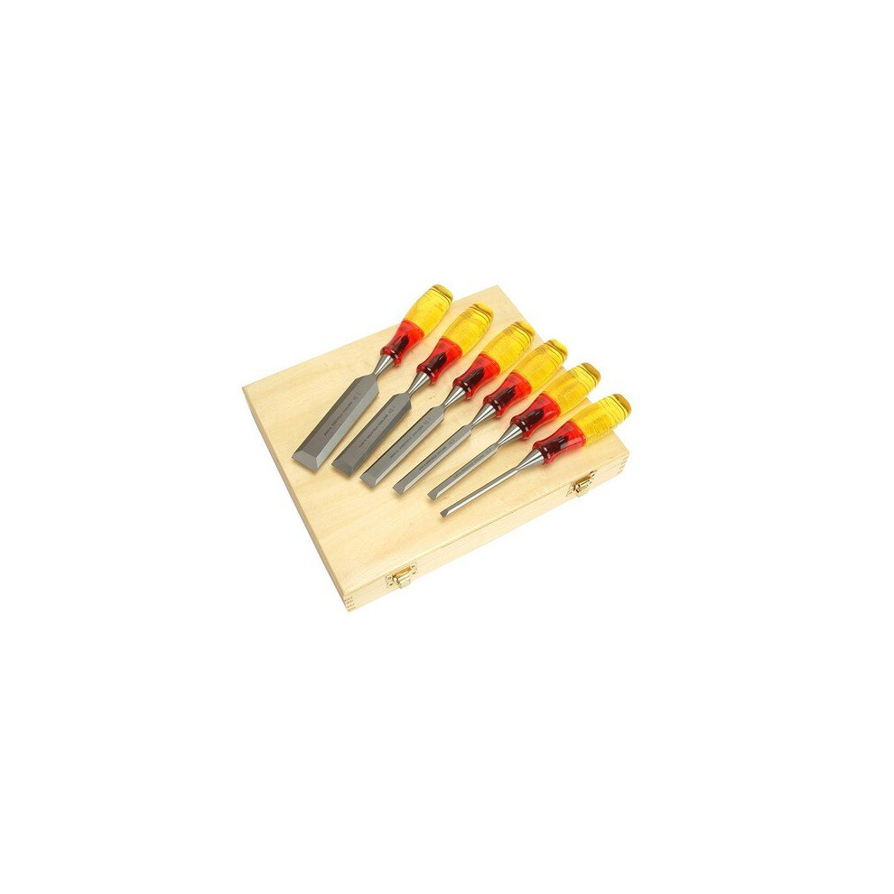 Irwin Marples TM373/S6 Bevel Edge Chisel Splitproof Handle Set 6