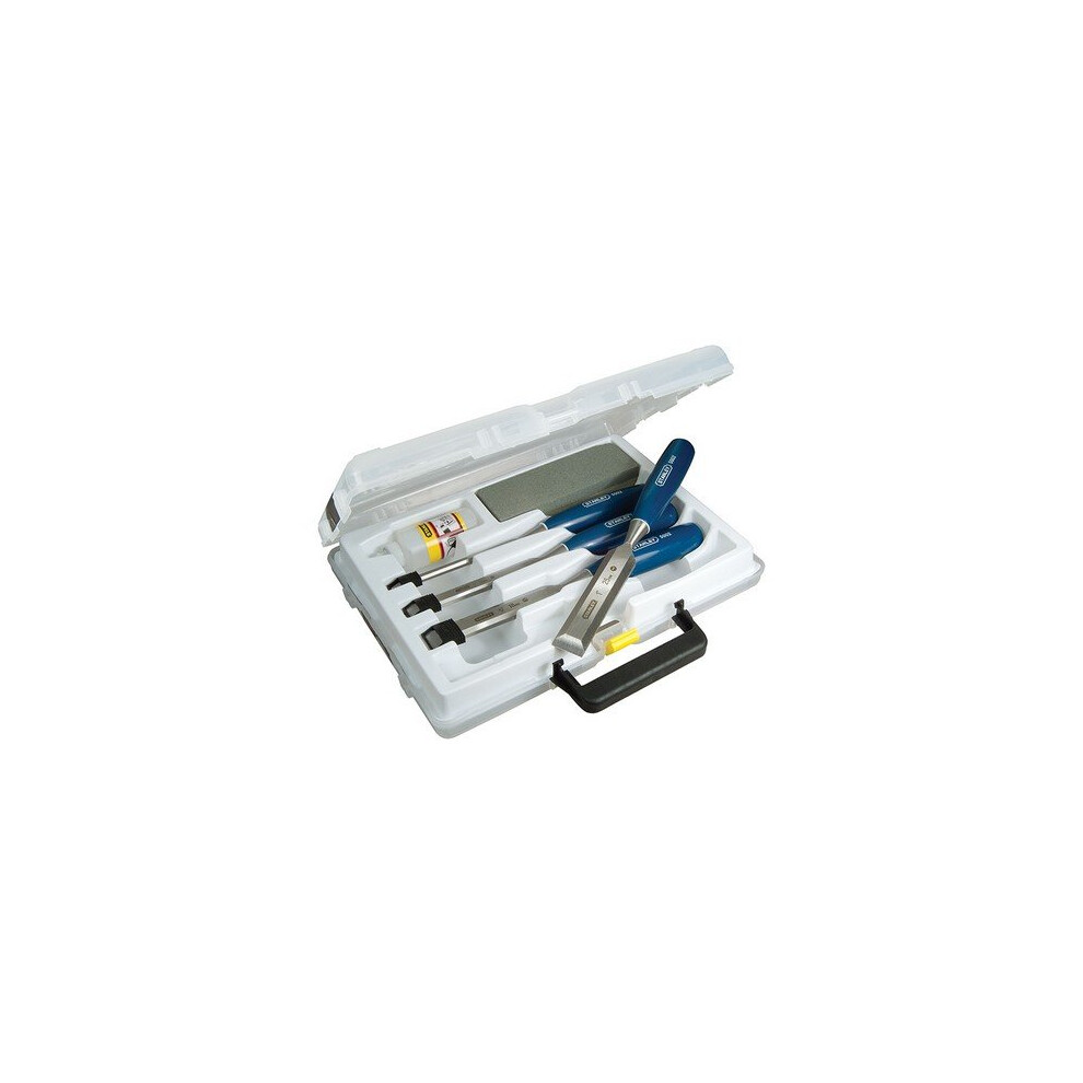 Stanley 0-16-130 Chisel Set 5002 4 Piece With Oilstone