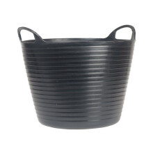 Faithfull FAIFLEX28B Heavy-Duty Polyethylene Flex Tub 28 Litres Black