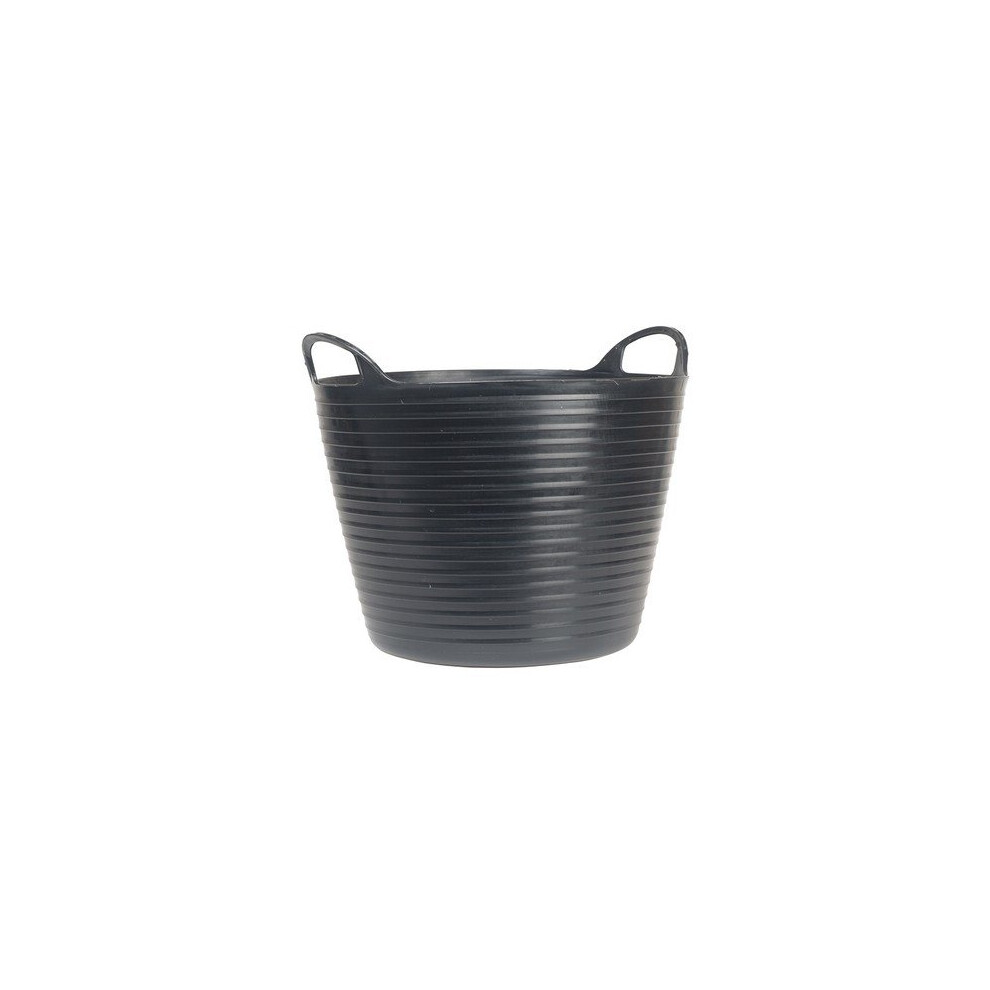 Faithfull FAIFLEX28B Heavy-Duty Polyethylene Flex Tub 28 Litres Black