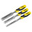 STANLEY Stanley Tools STHT5-16359 DYNAGRIP Bevel Edge Chisel with Strike Cap Set of 3 1