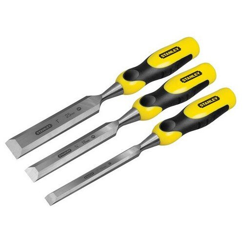 STANLEY Stanley Tools STHT5-16359 DYNAGRIP Bevel Edge Chisel with Strike Cap Set of 3