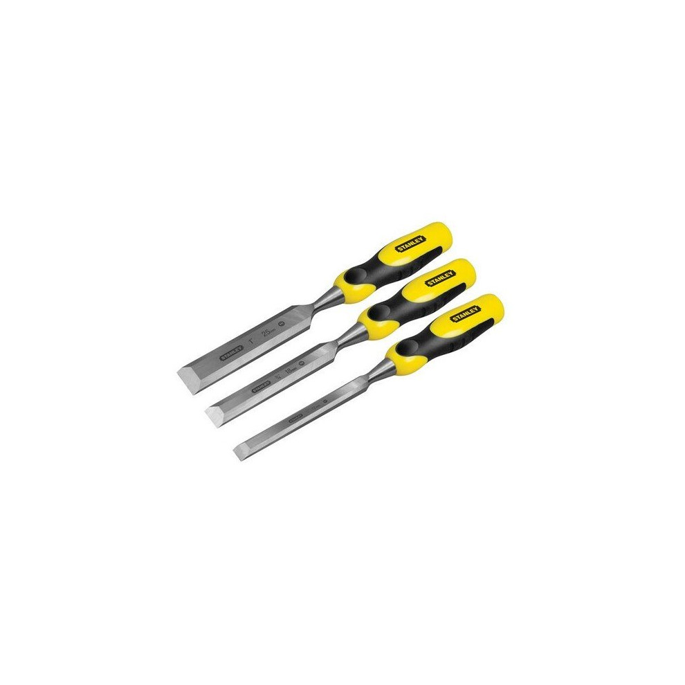 Stanley Tools STHT5-16359 DYNAGRIP Bevel Edge Chisel with Strike Cap Set of 3