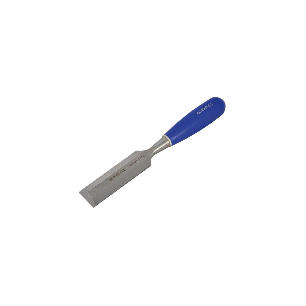 Faithfull Faiwcb114 Bevel Edge Chisel Grip 32Mm (1.1/4In) Blue