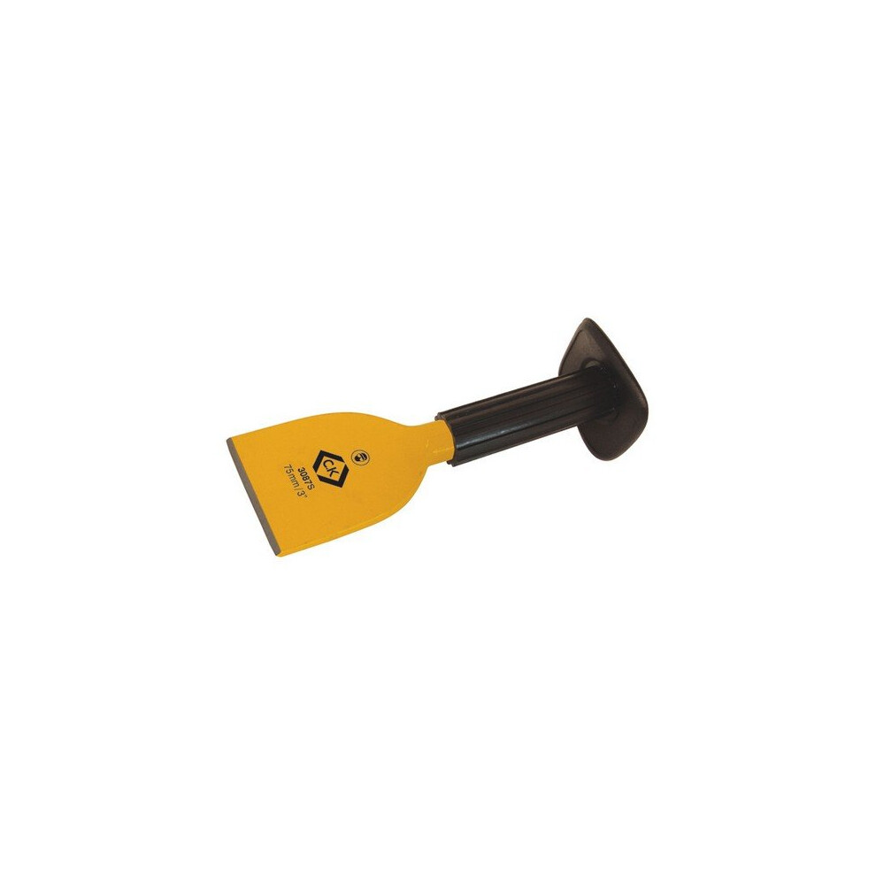 CK T3087S 3 Brick Bolster Chisel With Grip Hand Guard 75mm