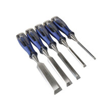 Irwin Marples 10503421 M750 Bevel Edge Chisel Splitproof Soft Touch Set 5