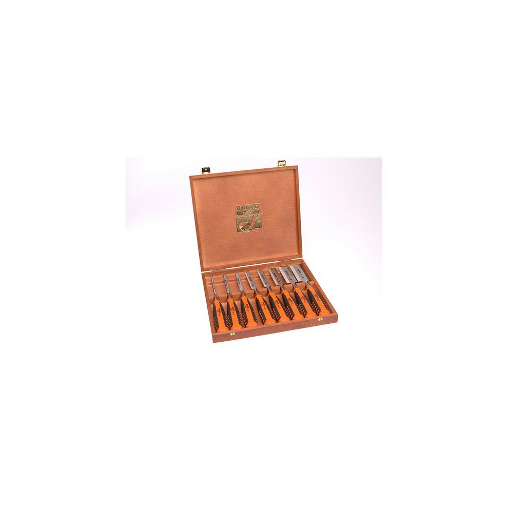 Bahco 424P-S8-EUR Bevel Edge Chisel Set of 8: 6,10,12,16,18,25,32 & 38mm