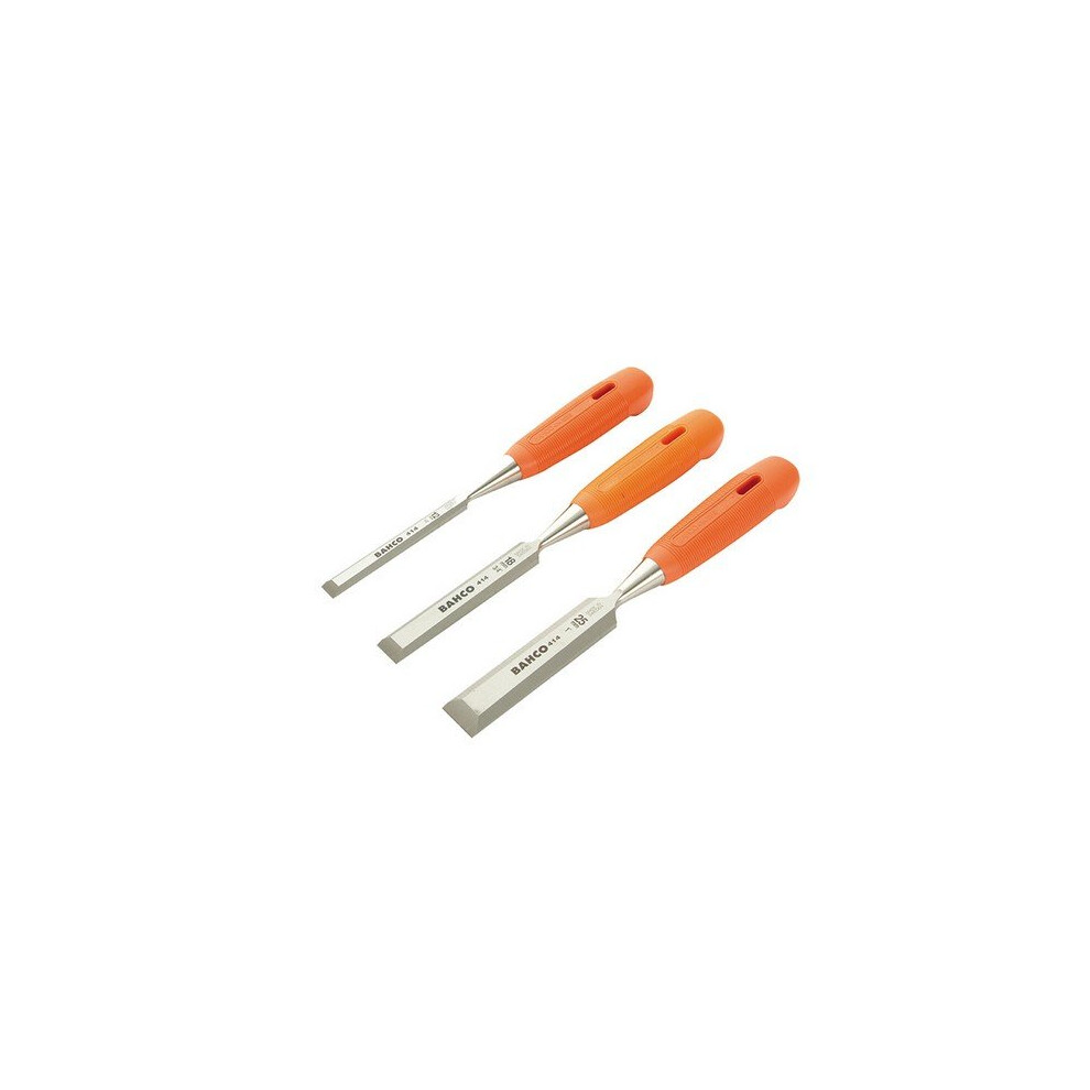 Bahco 414-S3-EUR Bevel Edge Chisel Set of 3: 12, 18 & 25mm