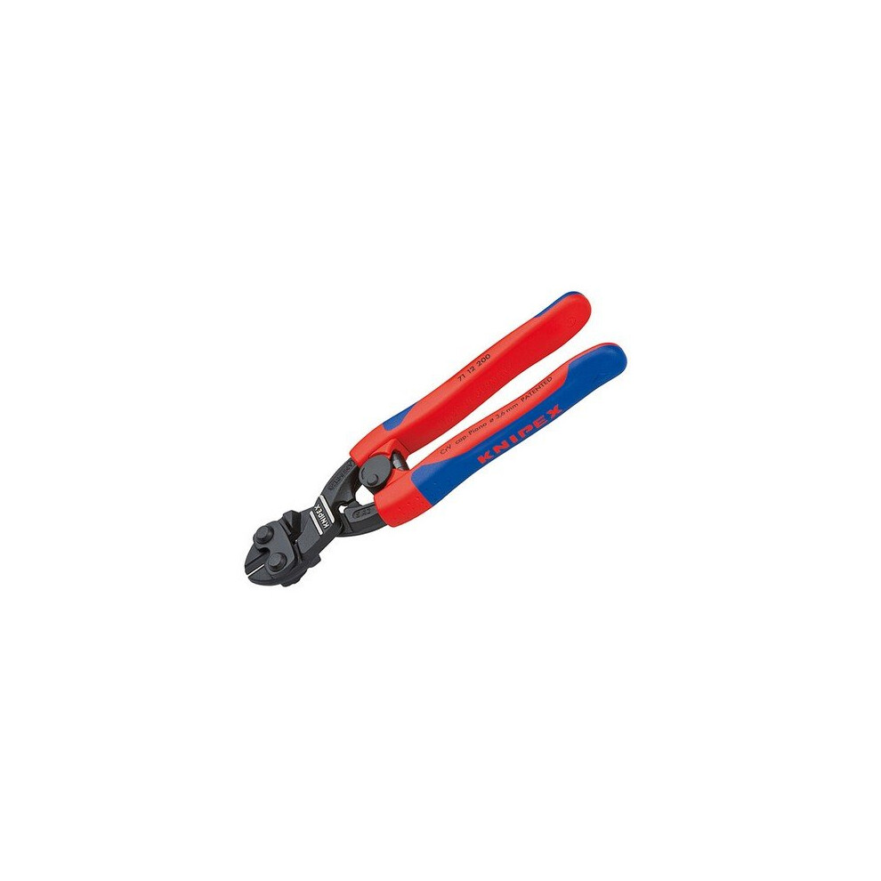 Knipex 71 12 200 Sb Cobolt Bolt Cutter Multi-Component Grip With Return Spring 200Mm (8In)
