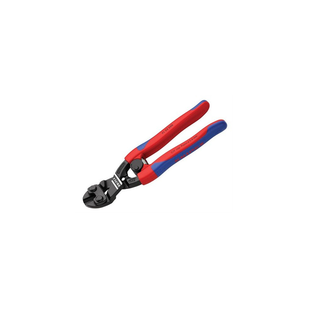 Knipex 71 22 200 SB CoBolt Compact Bolt Cutter 20° Head Multi-Component Grip 200mm (8in)