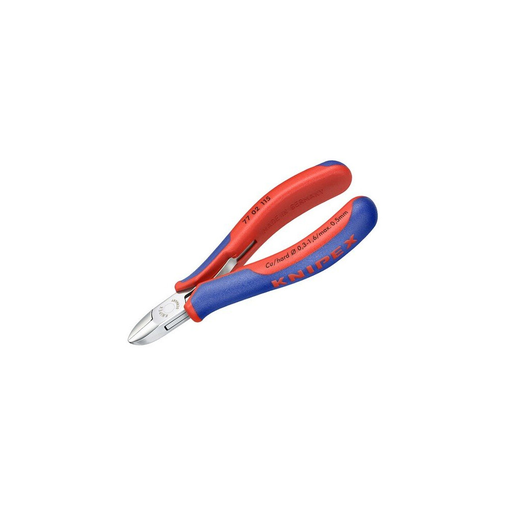 Knipex 77 12 115 Electronic Diagonal Cut Pliers - Round Bevelled 115mm