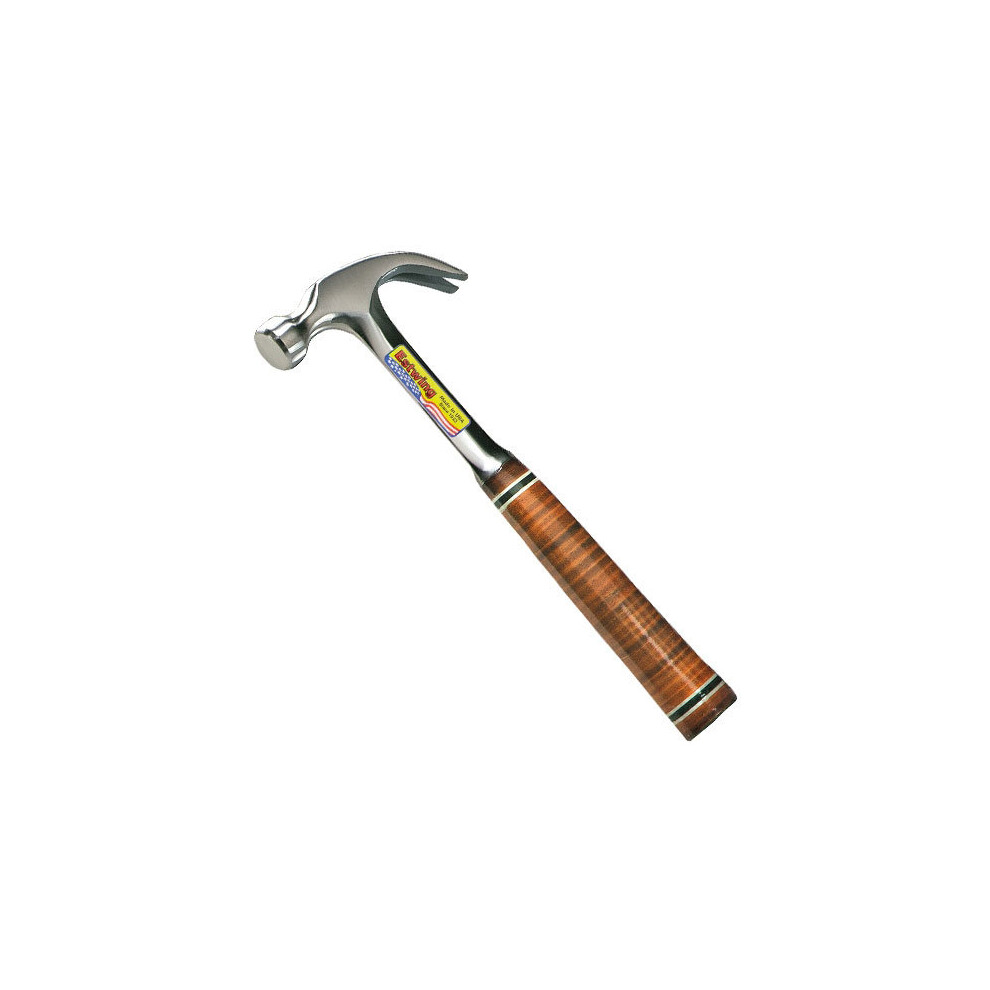 Estwing E16C 16oz Curved Claw Hammer Leather Grip Length 320mm