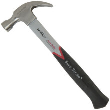 Estwing EMRF20C 20oz Sure Strike Curved Claw Hammer Fibreglass Shaft Cushion Grip Length 340mm