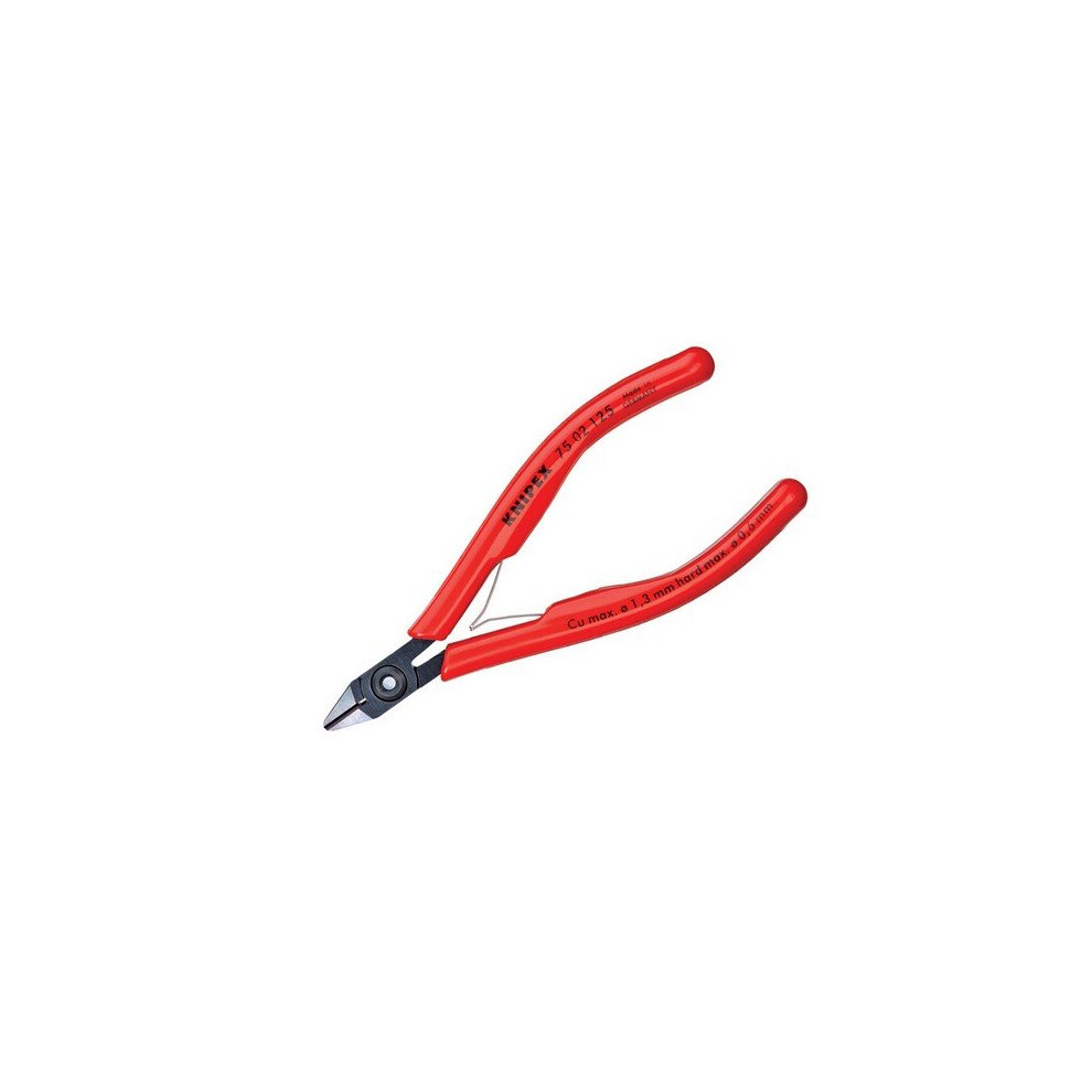 Knipex 75 02 125 SB Electronic Diagonal Cut Pliers Extra Slim PVC Grip 125mm