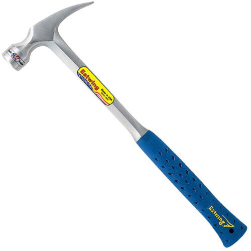 Estwing Estwing E330S 30oz Straight Claw Framing Hammer Blue Shock Reduction Grip Length 406mm