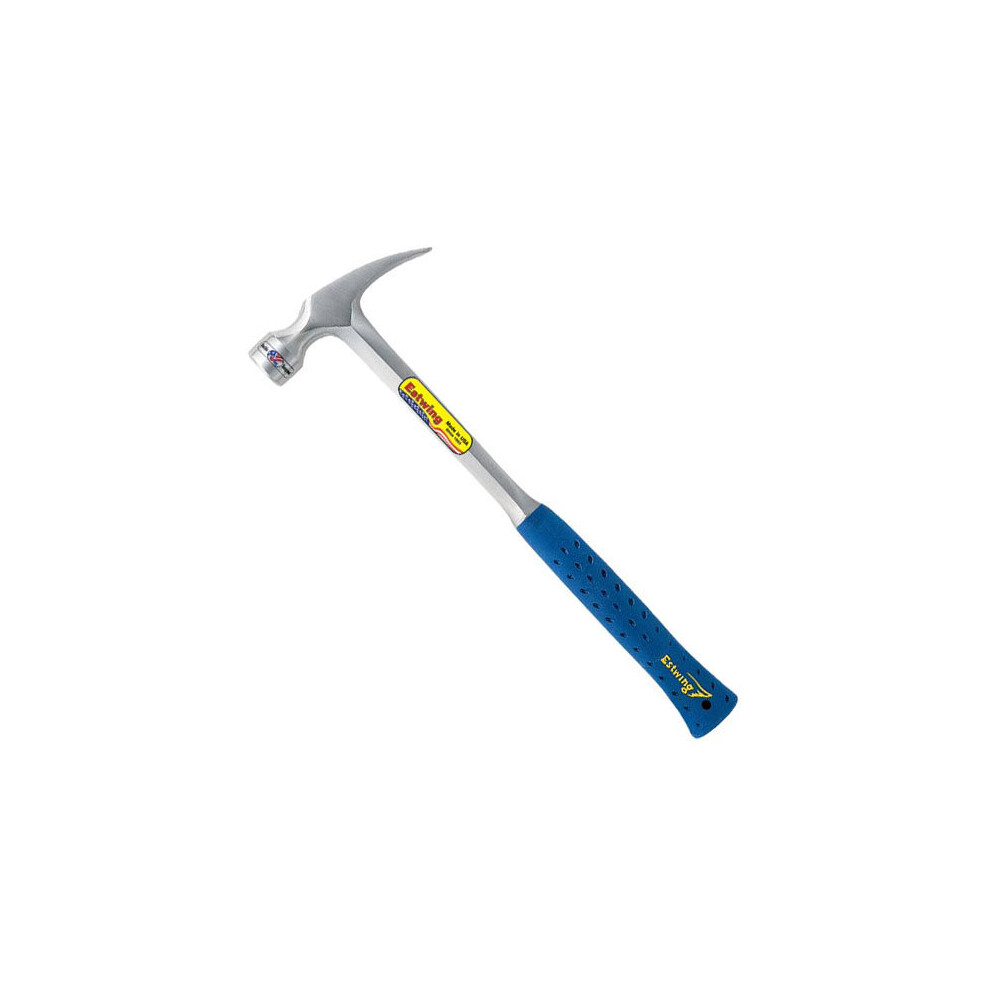 Estwing E328S 28oz Straight Claw Framing Hammer Blue Shock Reduction Grip Length 406mm