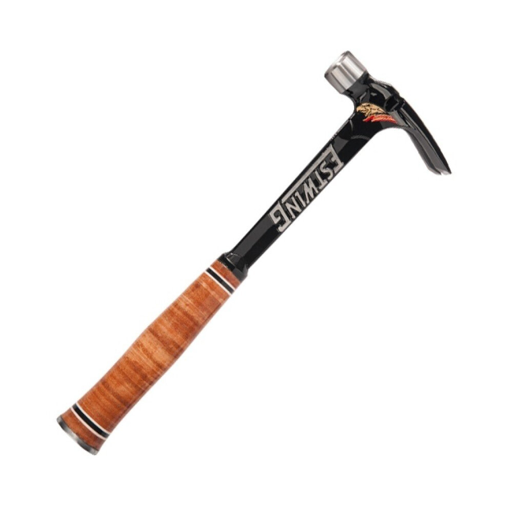 Estwing E19SM 19oz Ultra Series Straight Claw Framing Hammer Milled Face Leather Grip Length 400mm